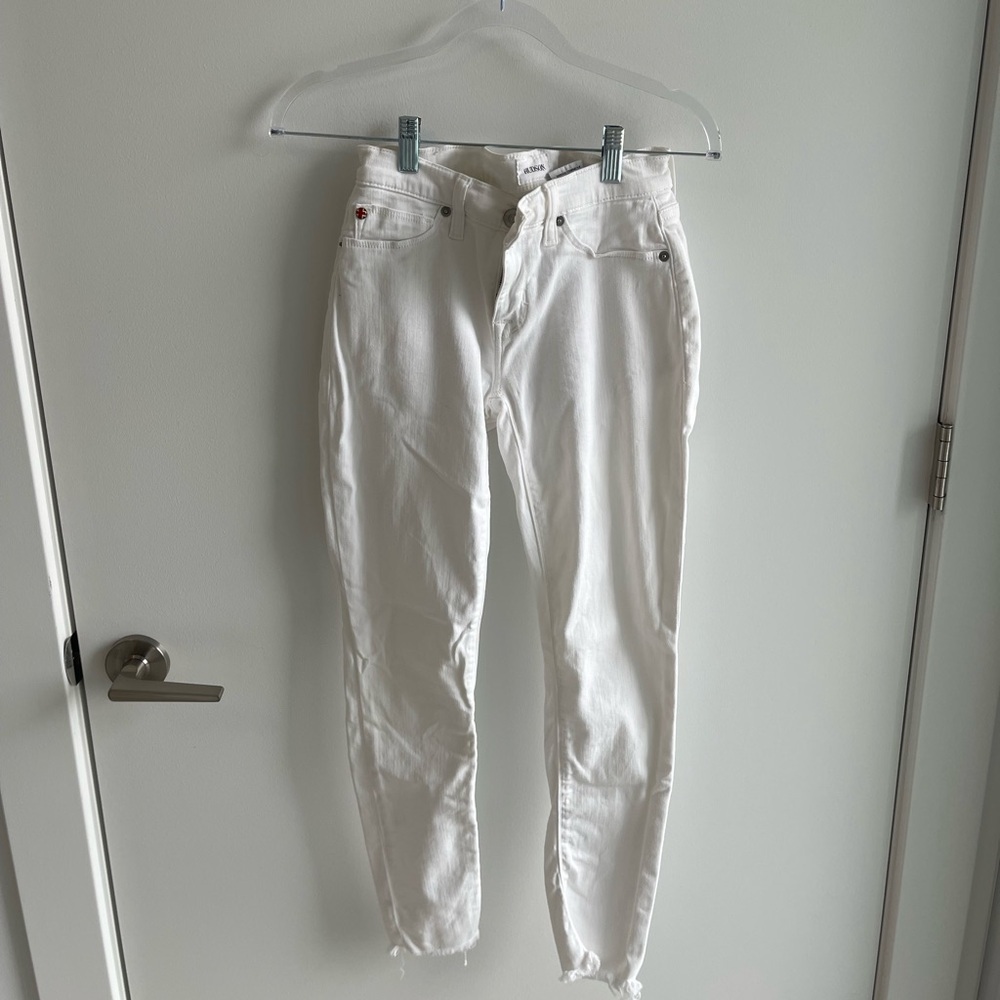 Hudson White Ankle Krista Super Skinny jeans
